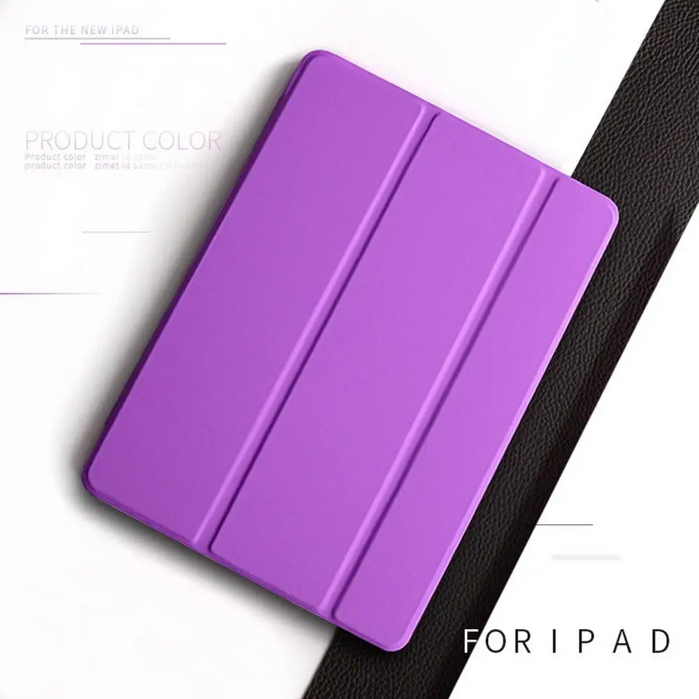Purple-yue se-Pro9.7 Официальный чехол-крышка для iPad Pro 9,7- из списка: A1673'1674'A1675, Ультратонкий чехол из EQHTX-PU кожи Smart Auto Sleep - Цвет: Purple-yue se-Pro9.7