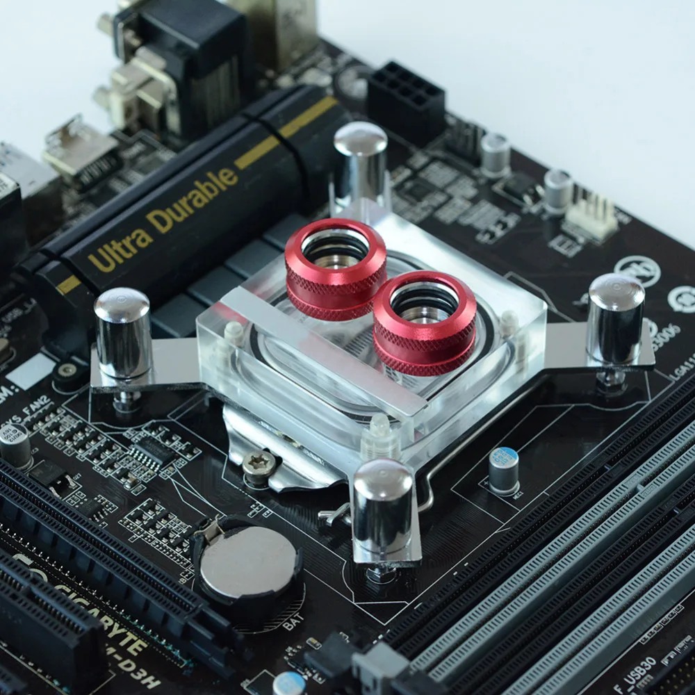G1/4 поток компьютера водяного охлаждения GPU водоблок ЦП радиатор кулер для intel LGA