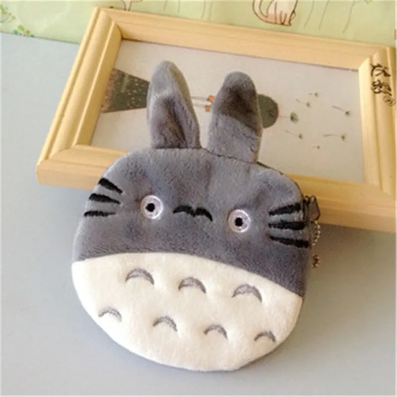 Розничная продажа плюшевый Кошелек с рисунком Тоторо маленький кошелек