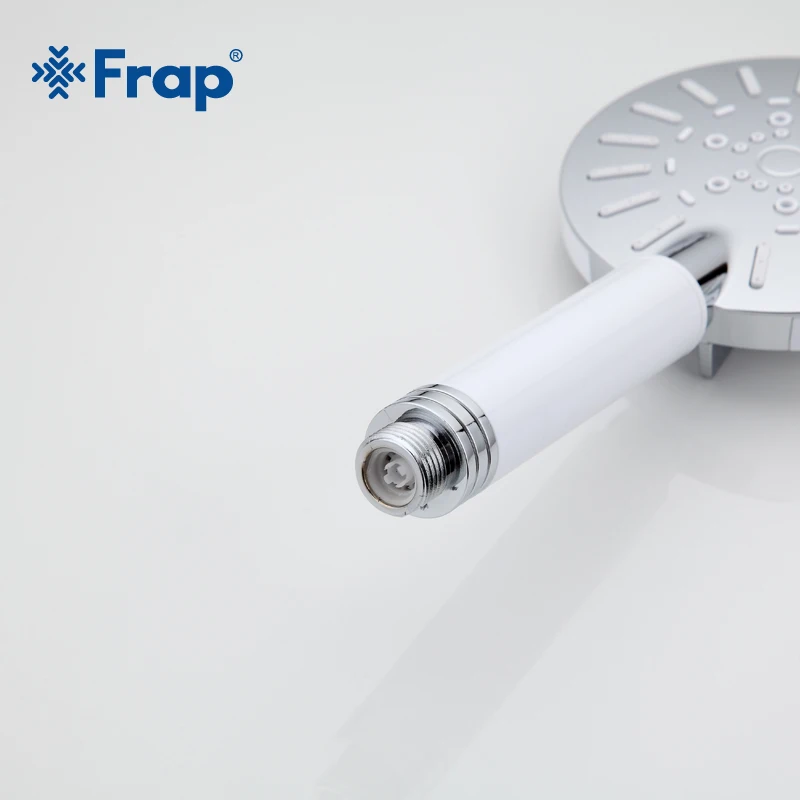 Frap Four Adjustment Water saving Round ABS shower head white plastic hand hold bath Bathroom Accessories F008 | Обустройство дома