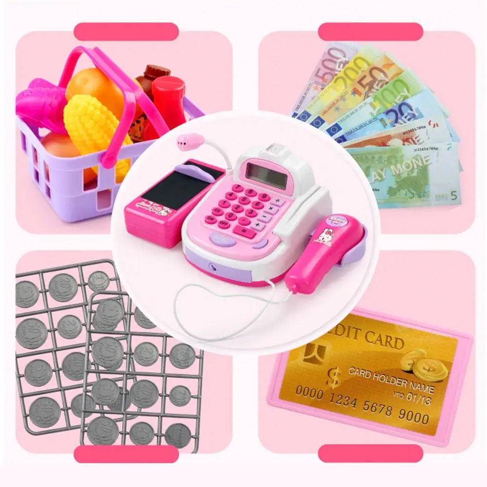 Детский Пластиковый кассовый аппарат RCtown детская игрушка для раннего развития с