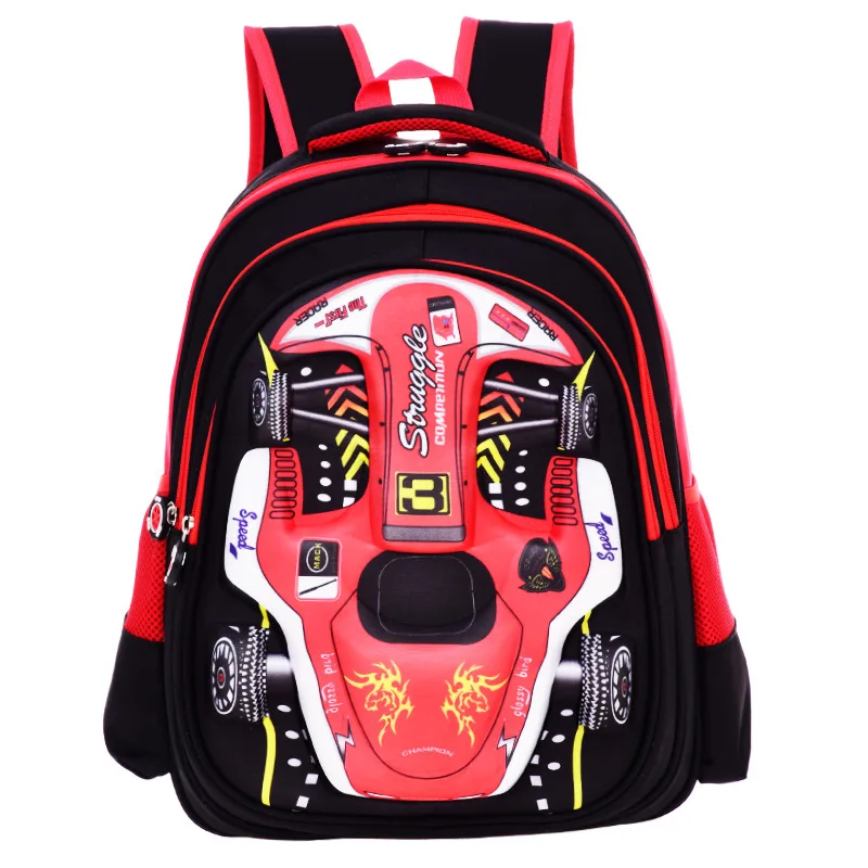 Детские школьные сумки с 3D рисунком детские в машину рюкзак для мальчиков и