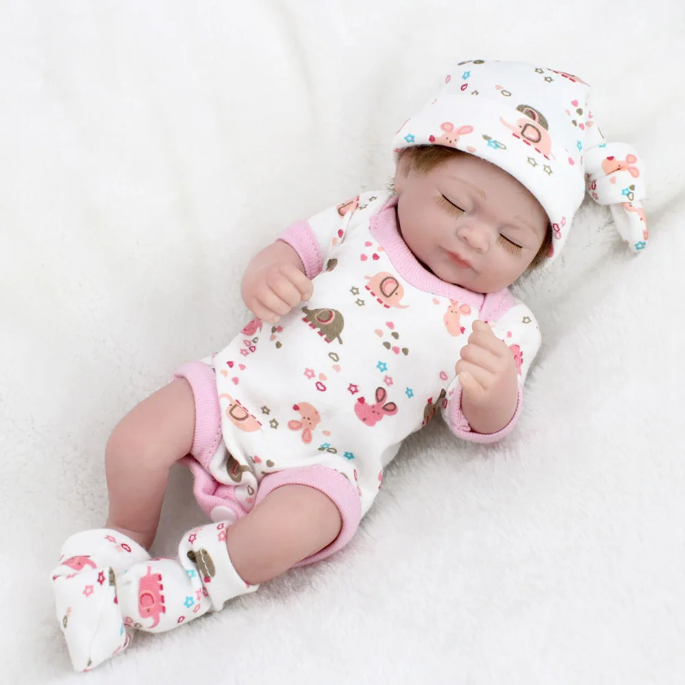KAYDORA Reborn Baby Dolls 10 дюймов 25 см мягкий силиконовый Bebe Reborn Развивающие игрушки для девочек оптом Bathable Boneca Menina