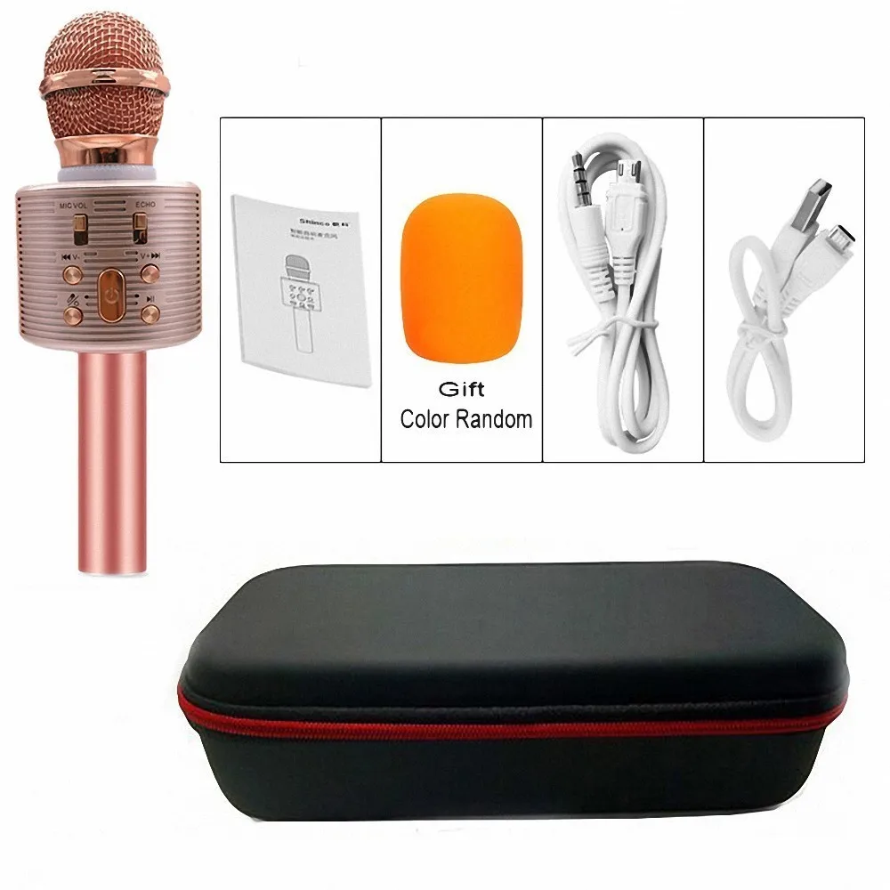 Новинка V6 беспроводной караоке Bluetooth KTV HIFI динамик искусственный конденсаторный