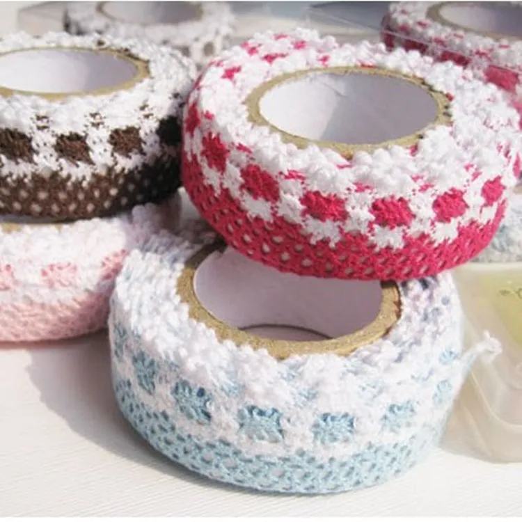 5 шт./лот корейский пасторальный стиль декоративная кружевная лента цветная