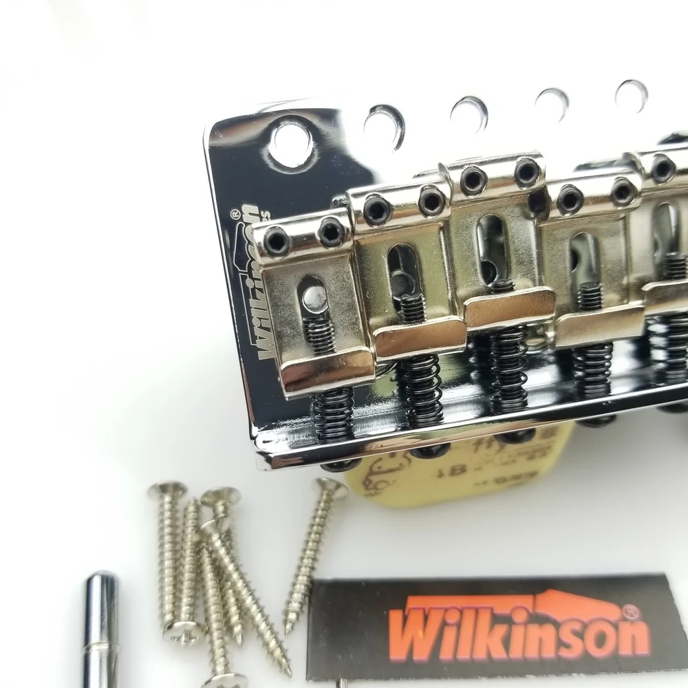Wilkinson винтажный Тип ST электрогитара с системой тремоло мост WOV01 хром серебро