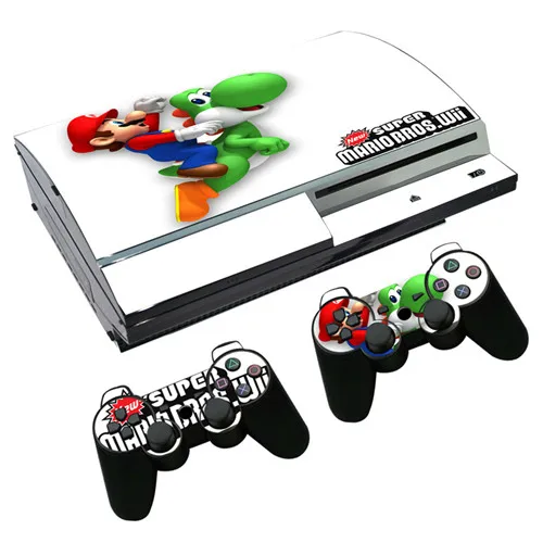 Супер Марио кожи Стикеры наклейка для PS3 жира Игровые приставки 3 консоль и контроллеры для PS3 жира шкуры виниловая клеящаяся пленка - Цвет: 0344