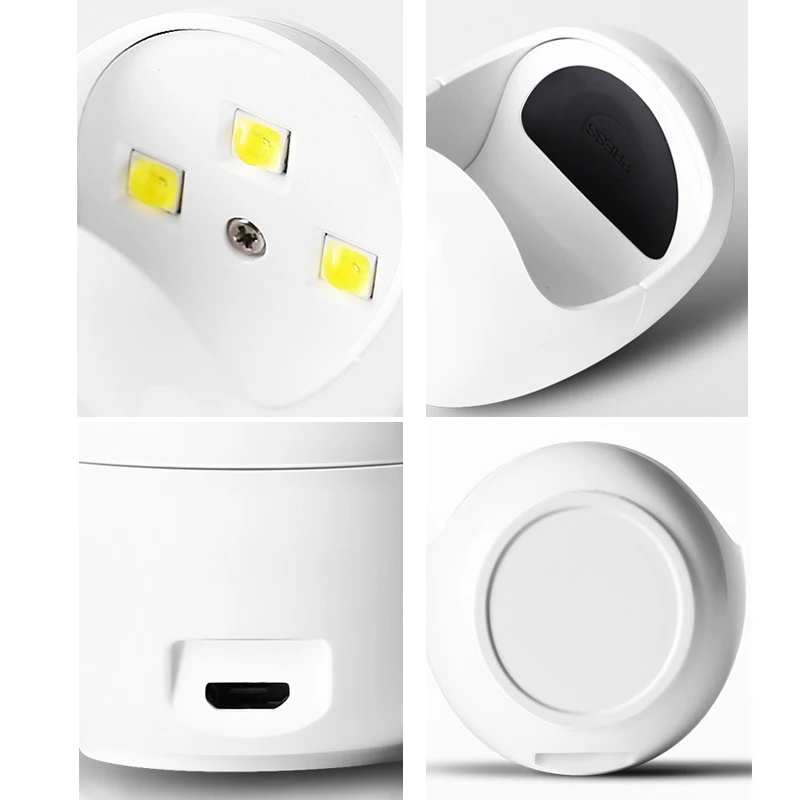 Портативная Светодиодная лампа для ногтей мини USB УФ Сушилка отверждение гель