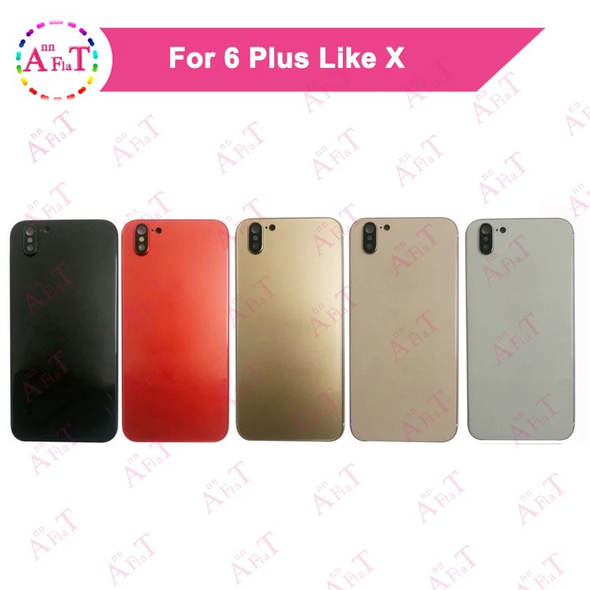 10 шт./лот DHL для IPhone 6 6G как X Корпус Крышка батарейного отсека Дверь задняя крышка Шасси рамка задняя 6 плюс Стиль X крышка корпуса