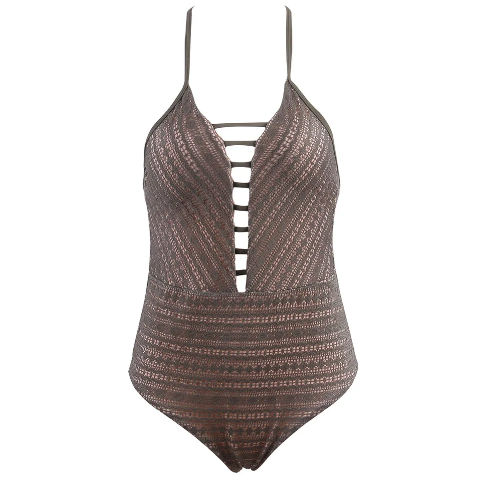 TQSKK 2019 New Bandage Lace Swimwear Women One Piece Swimsuits Female Sexy Swimsuit Summer Beach Wear Bathing Suit Monokini | Спорт и