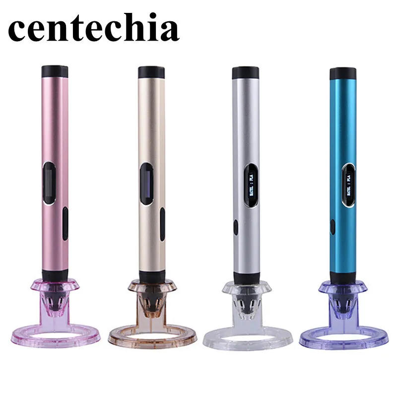 Centechia DIY 3D ручка принтер с бесплатной Оригинальная коробка и пера База Рождество подарок для детей Дизайн живопись EU/ US/UK/АС Plug
