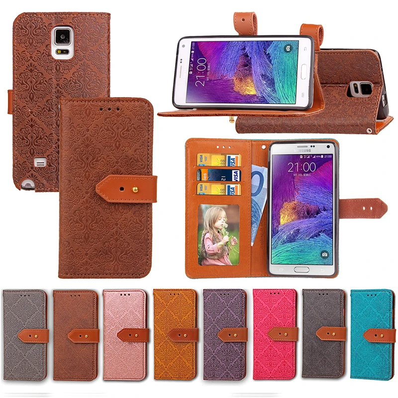 Jyeraecom чехол для Samsung Note 4 Флип Кожа PU задняя крышка Galaxy защитный силиконовый