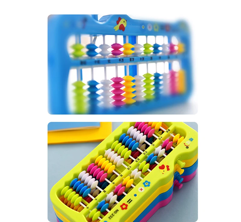 Арифметические соробан красочные бусины Математика китайский Abacus Preschooll Развивающие игрушки для детей студентов детский сад