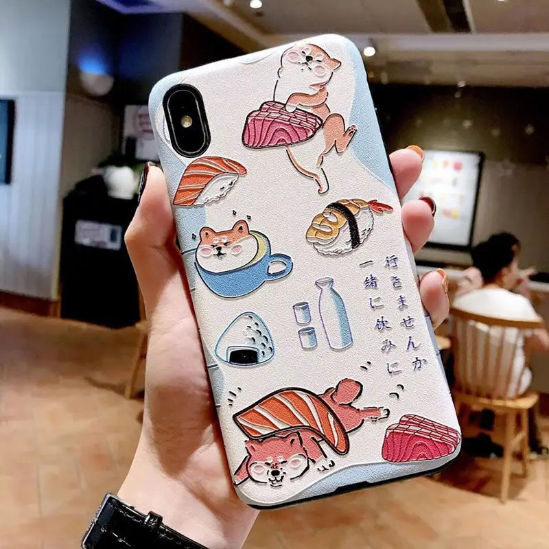 style-2 Популярный Забавный милый чехол для телефона Akita для iphone 7, чехол с мультяшным животным, японская собака, мягкий чехол для iphone XS Max XR X 6 7 8 Plus - Цвет: style-2