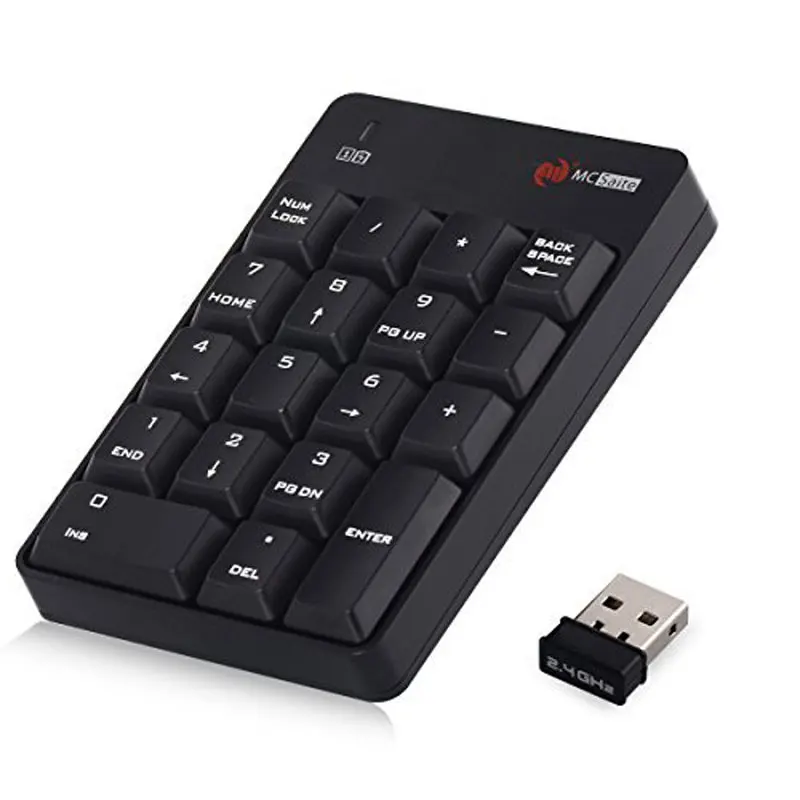 2.4 г USB цифровую клавишу PAD Беспроводной номер Pad 18 клавиш мини di G итал Клавиатура