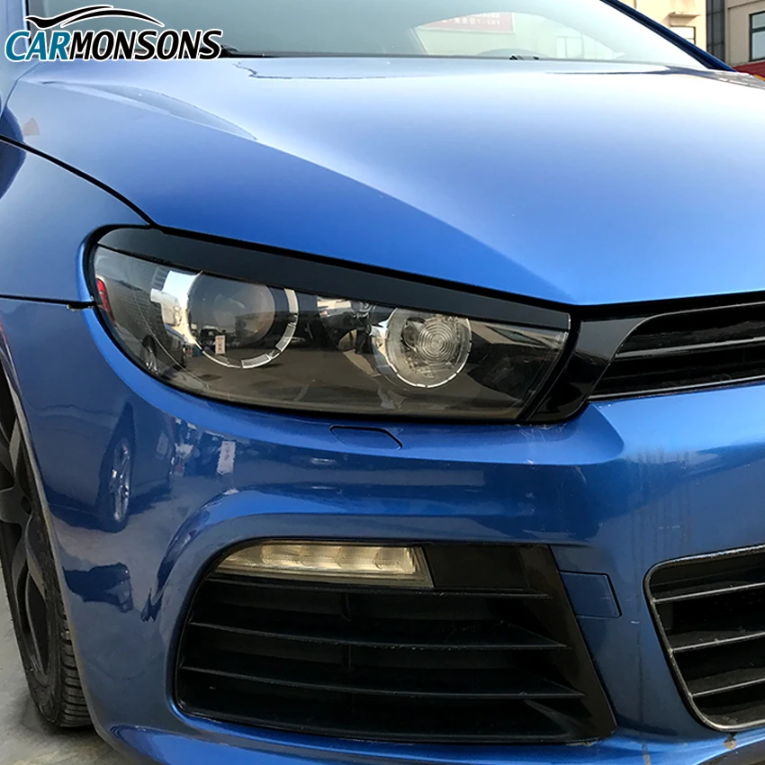 Carmonsons наклейки на веки для фар Volkswagen Scirocco R GTS 2008 2017 аксессуары стайлинга