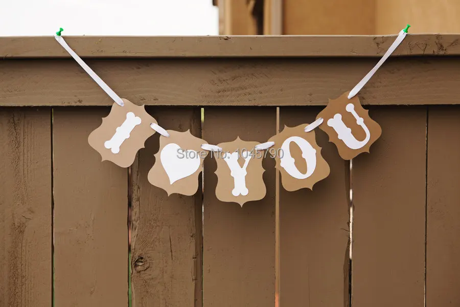 Бесплатная доставка 1 баннер I YOU свадебная фотобудка реквизит | Дом и сад