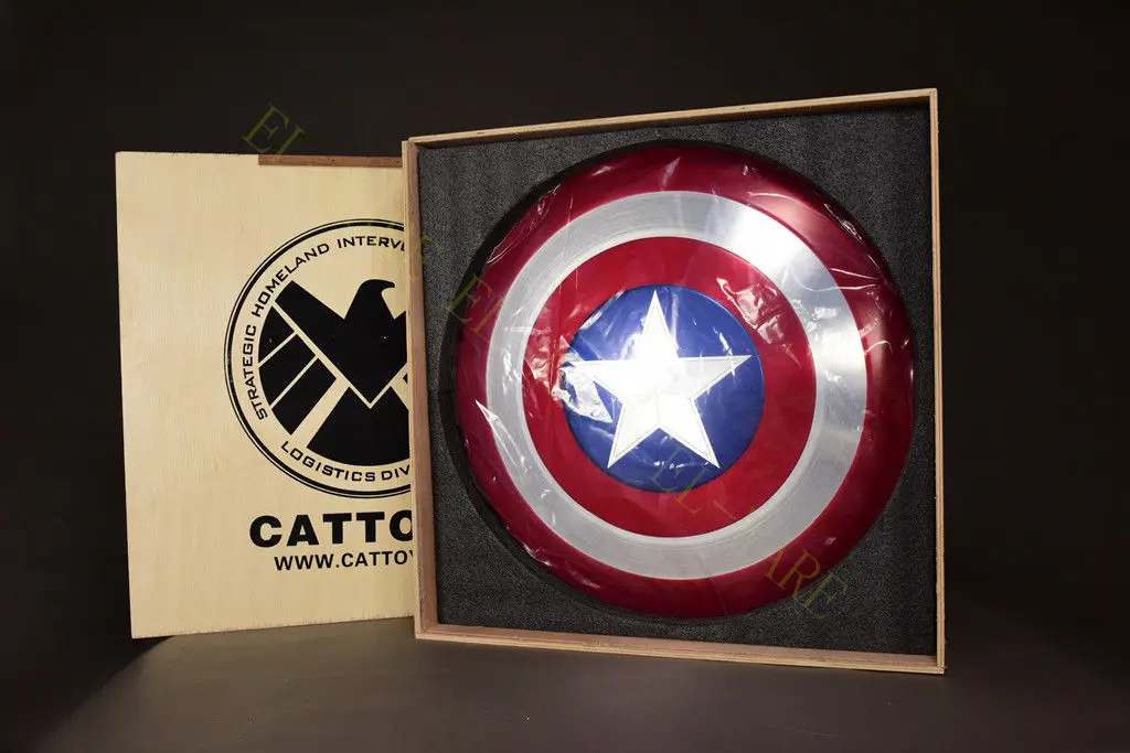 Cattoys Капитан Америка щит 1/1 22 дюйма идеальный металлический корпус версия диаметр