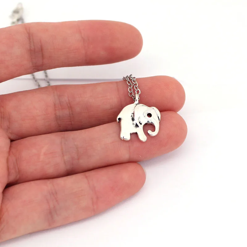 

hzew Prince elephant animal pendant necklace elephant jewelry gift