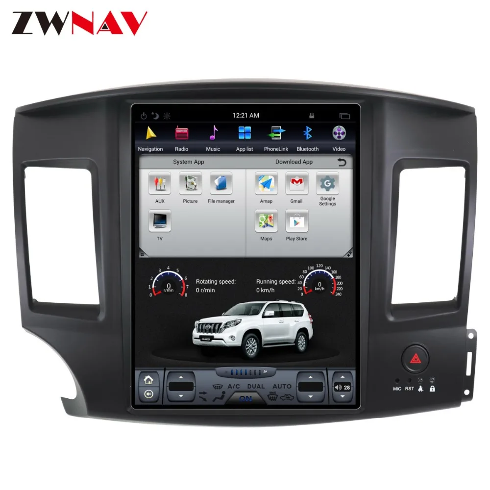 ZWNVA Tesla ips экран Android 6,0 Автомобильный радиоприемник с навигацией gps для Mitsubishi Lancer 2007- без CD плеера gps система аудио
