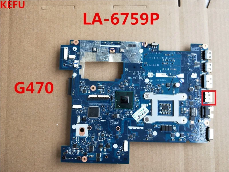 KEFU PIWG1 UB6 LA 6759P материнская плата для ноутбука LenoVo G470 с hdmi хорошая тестовая