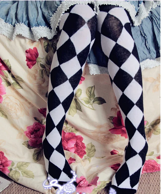 Выше колена для девочек длинные однотонные чулки цирковая труппа серии сладкий