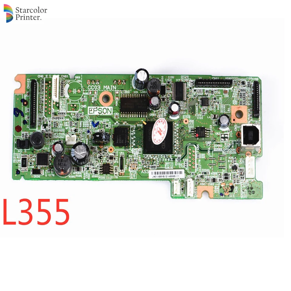 Основная плата Материнская плата панель форматирования для Epson L220 L355 L210 L365 L555 L1300 1400 T1110 L565 L800 L100 R2000 L200 T110printer