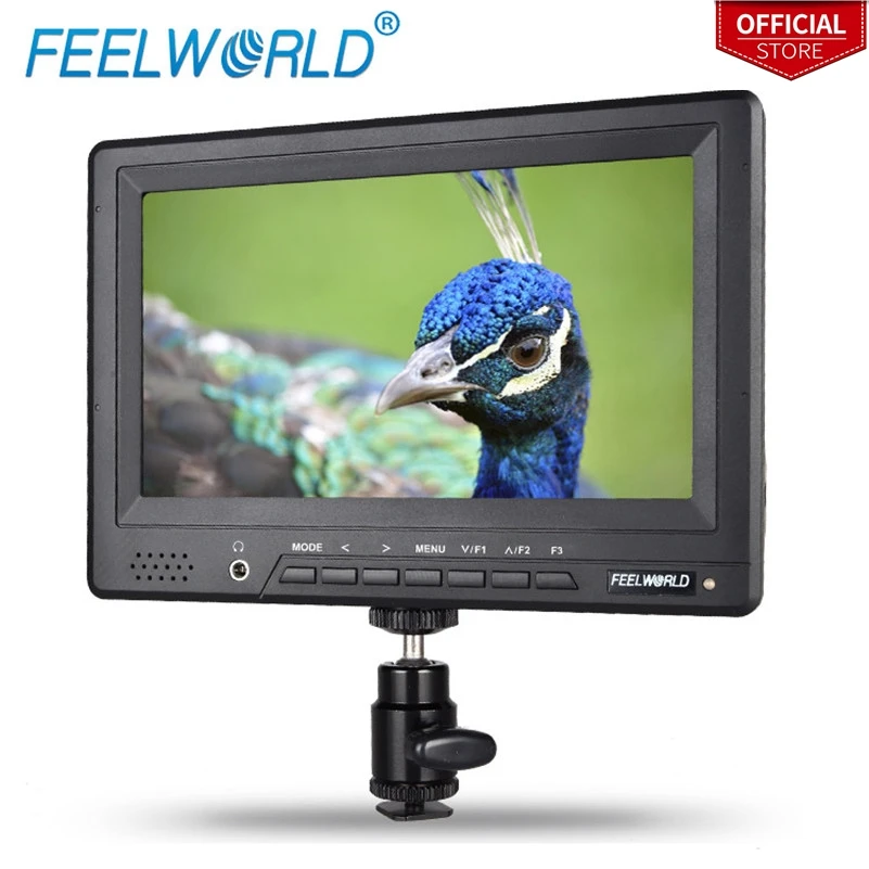 Feelworld FW678 HD/O 7 дюймов Камера поле монитор HDMI с пиковый Focus Assist фотографии Топ видео