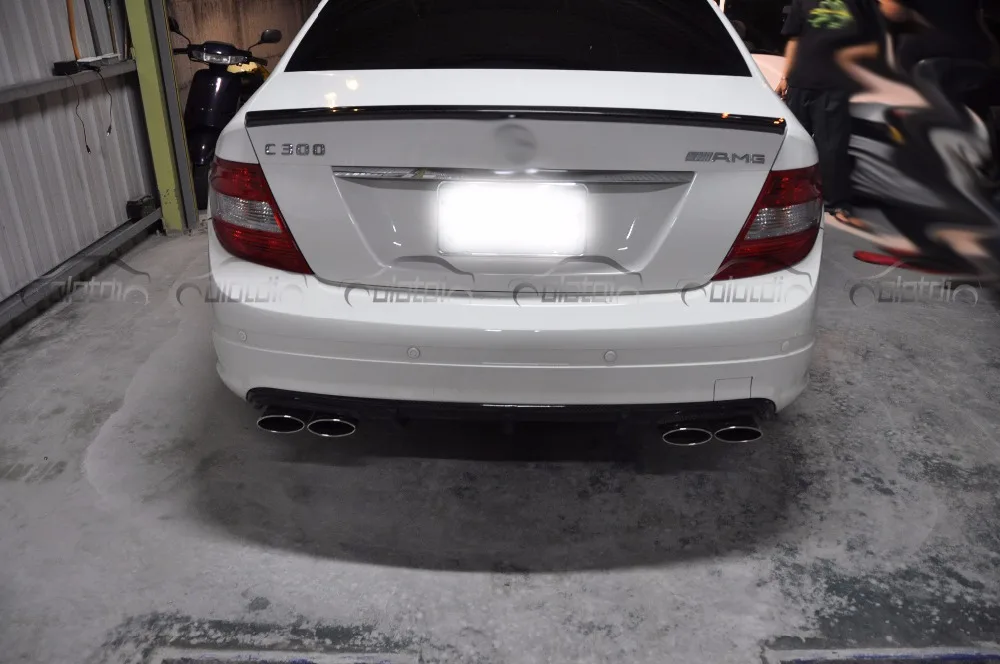 Mercedes W204 спойлер заднего багажника из углеродного волокна для Benz C Class 2007 - 2013 C180 C200