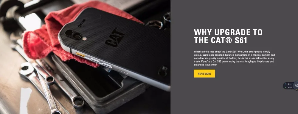 CAT S61 водонепроницаемый мобильный телефон Android 8,0 5,2 ''FHD+ Восьмиядерный 4 Гб+ 64 Гб 16 МП 4500 мАч Snapdragon 630 смартфон
