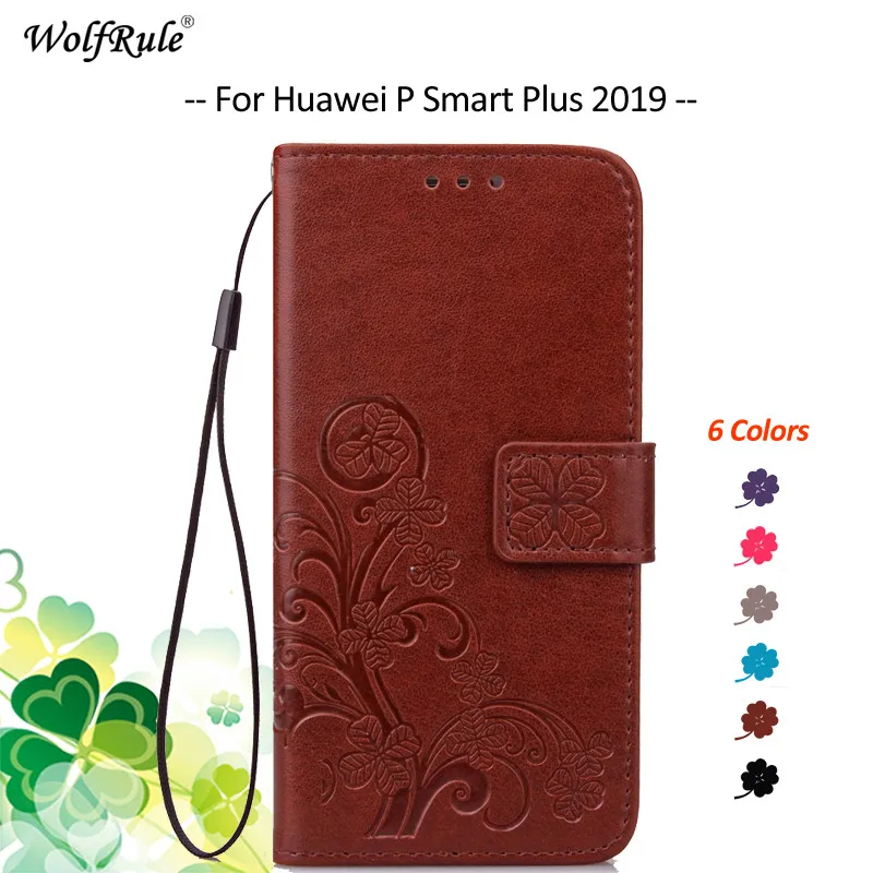 Чехол для Huawei P Smart Plus 2019 чехол с откидной крышкой из искусственной кожи
