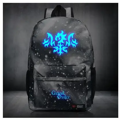 High-Q Unisex Luminous fate grand order FGO Backpacks Preppy Student noctilucent saber Luggage Bags | Багаж и сумки