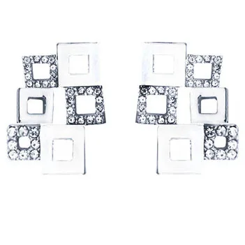 Милый подарок модный дизайн мужские и женские Волшебные квадратные серьги