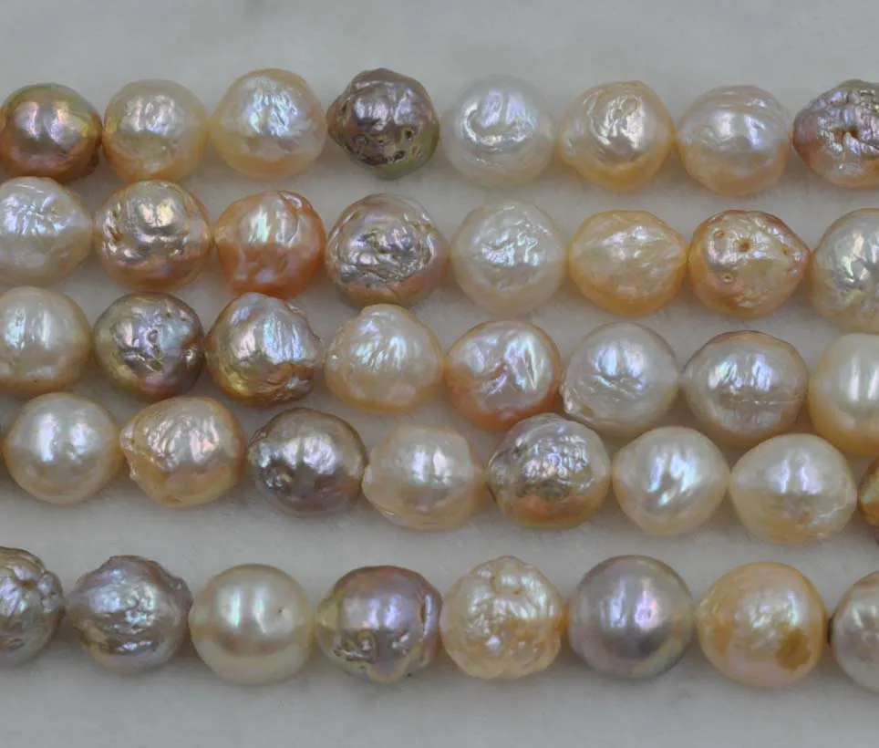 Великолепный разноцветный жемчуг Kasumi 1 нить 11 14 мм|pearl natural|pearl strandnatural pearls |