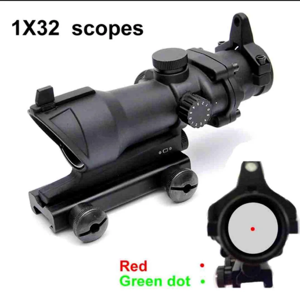 Оптический Прицел ACOG Тип 1x32 красный/зеленый точечный прицел с креплением 22 мм для