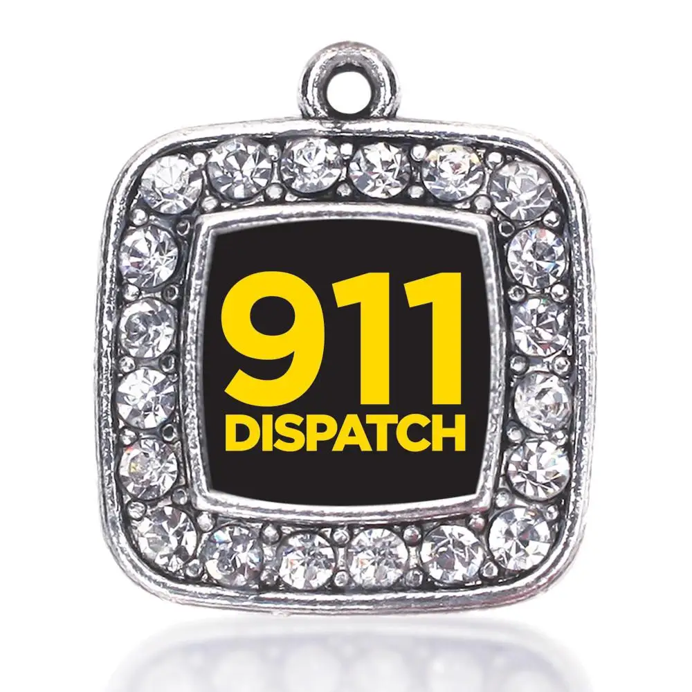 

911 цвет, Квадратные Серебряные украшения с кристаллами