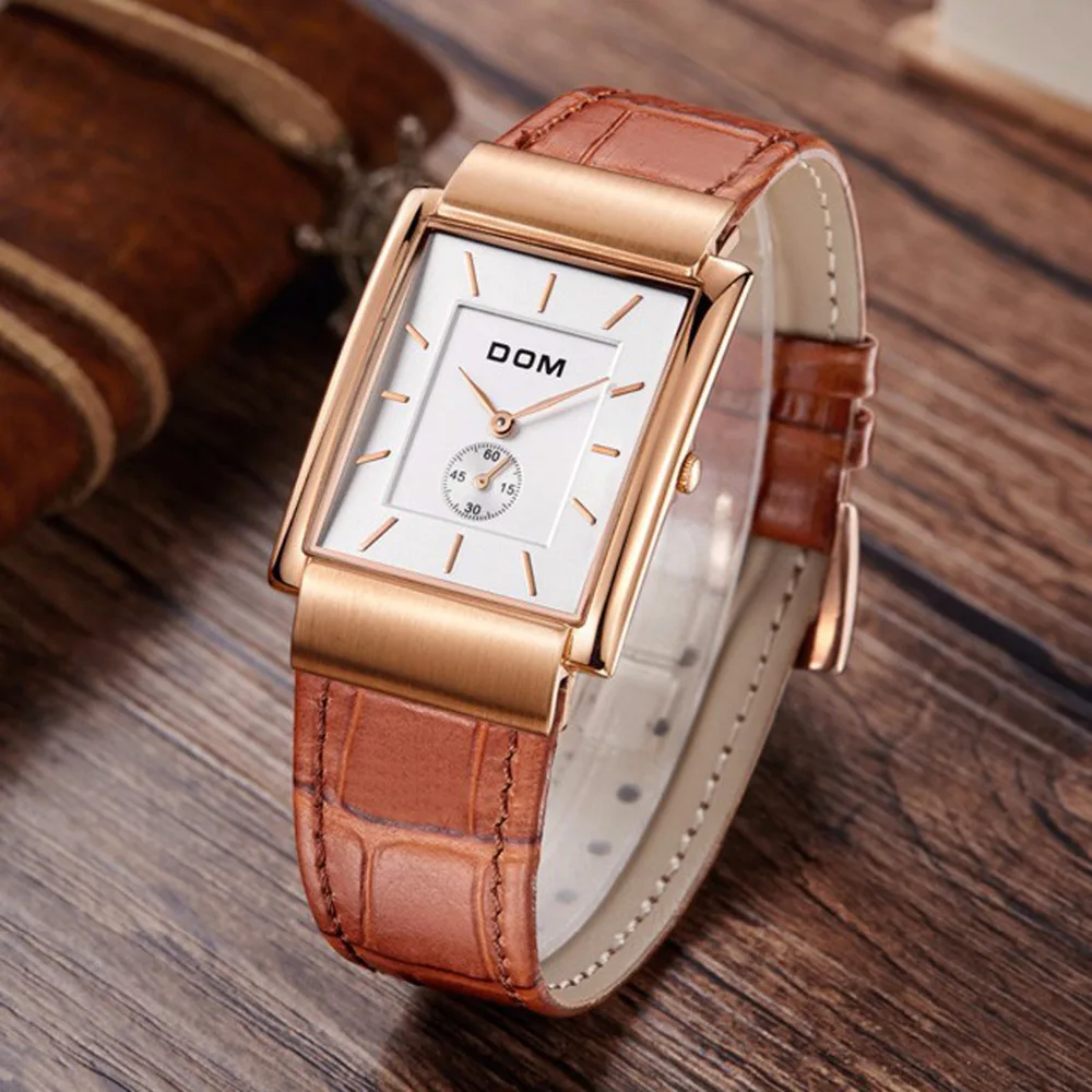 DOM марка роскошные мужчины и женщины одеваются старинные случайный кварцевые