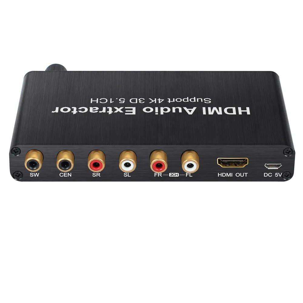 ESYNiC цифро-аналоговый аудио конвертер HDMI аудио экстрактор для Fit Dolby AC-3/DTS 4K 3D сплиттер HDMI к HDMI с оптическим