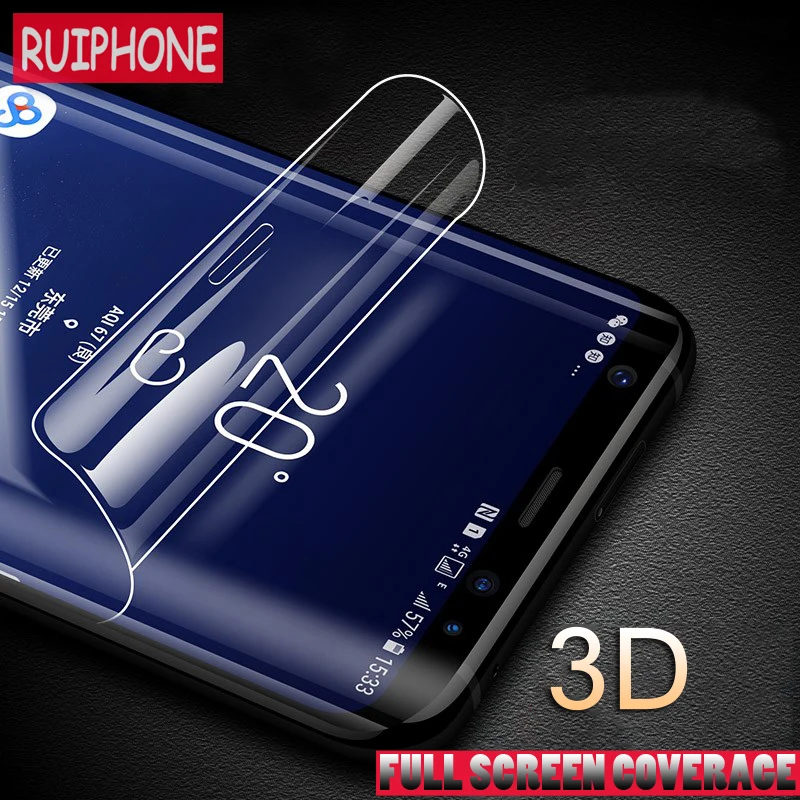 3D полное покрытие экрана протектор для Samsung Galaxy S8 S9 Plus S7 S6 Edge Защитная пленка (не