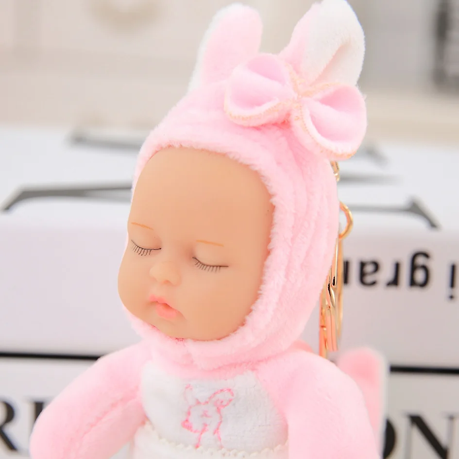 Kawaii Mini 18 см спящие куклы плюшевые игрушки Bjd bebe кенгуру кукольная цепочка