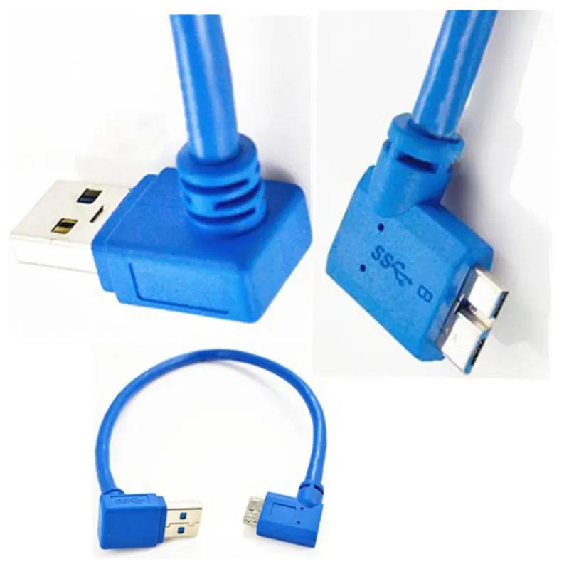 Кабель с прямоугольным штекером USB 3 0 A папа 90 градусов под углом до Micro B 10pin |