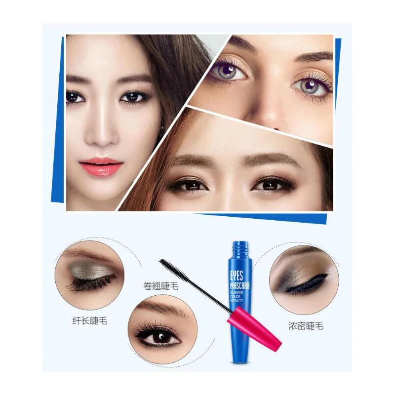 Водостойкая тушь для ресниц 1 шт. длинные черные плотные ресницы наращивания