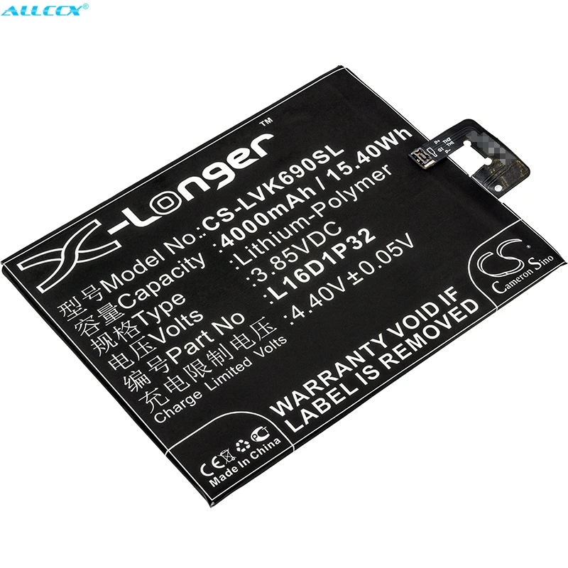 Аккумулятор Cameron Sino L16D1P32 4000 мАч для Lenovo 3 5 7 10 10|Аккумуляторы мобильных телефонов| |