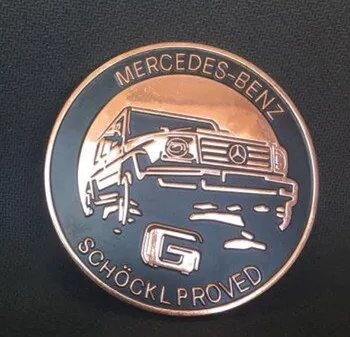 Золотой G CLASS W463 G-wgen 35th anniversary Логотип Золотой Цвет G63 G65 G500 G350 медальон - Цвет: Золотой