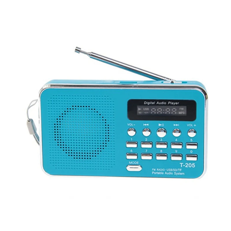 Мини цифровой аудио FM радио динамик Поддержка TF карты MP3 музыкальный плеер