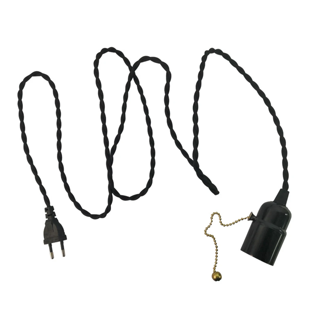 E27 Easy Install Accessories Holder Chandelier Line Suspension Lamp Bases Durable With Switch Socket Extension DIY Twisted Pair | Лампы и