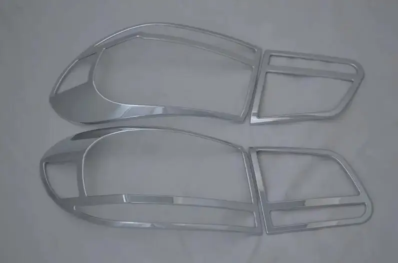 

Для Volkswagen Tiguan 2013, 1 комплект, передняя и задняя крышка автомобиля, отделка, хромированный АБС-пластик, Стайлинг автомобиля, автомобильные акс...