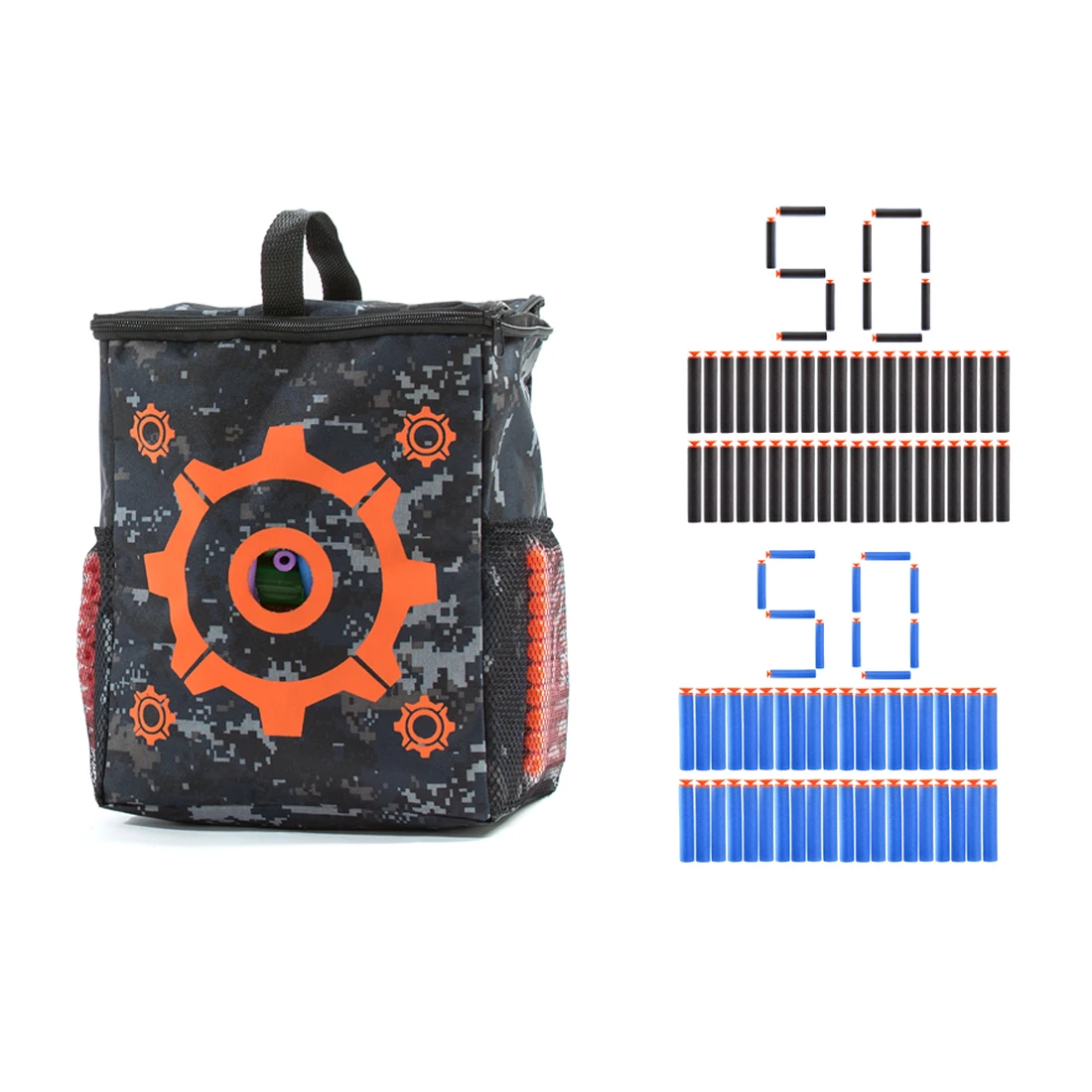 kit 1 MODIKER для Нерфа Н-Страйк Elite целевой практика стрельбы сумка рюкзак+ 100 мягкая пуля 25/50/100 точка оценка Dart целевой Наборы - Цвет: kit 1
