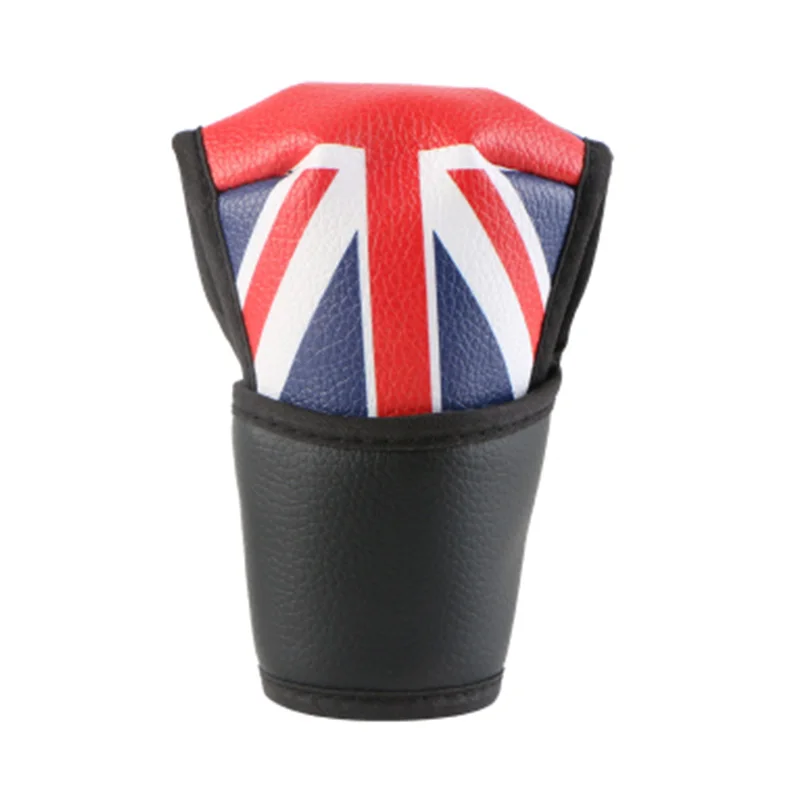 Union Jack1 Кожа переключения передач Ошейники для Mini Cooper JCW Countryman honda civic Ford focus3 автомобиль универсальный автомобильный стояночный тормоз ручной тормоз - Название цвета: Union Jack1