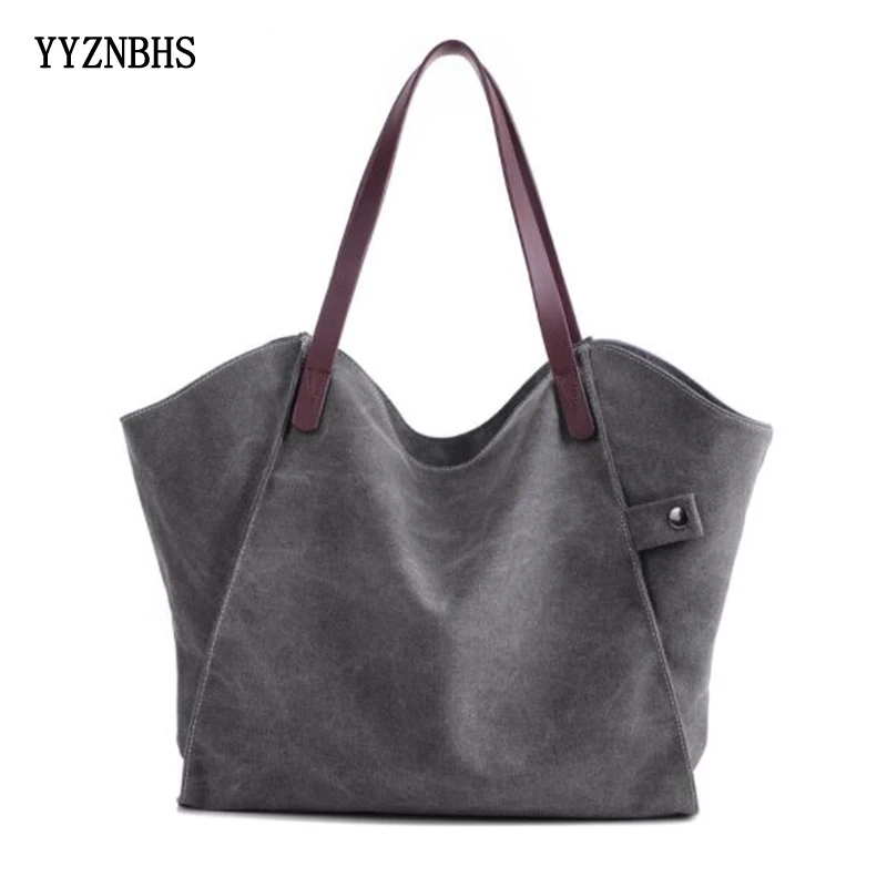 Брендовая женская Холщовая Сумка большой емкости сумка на плечо парусиновая